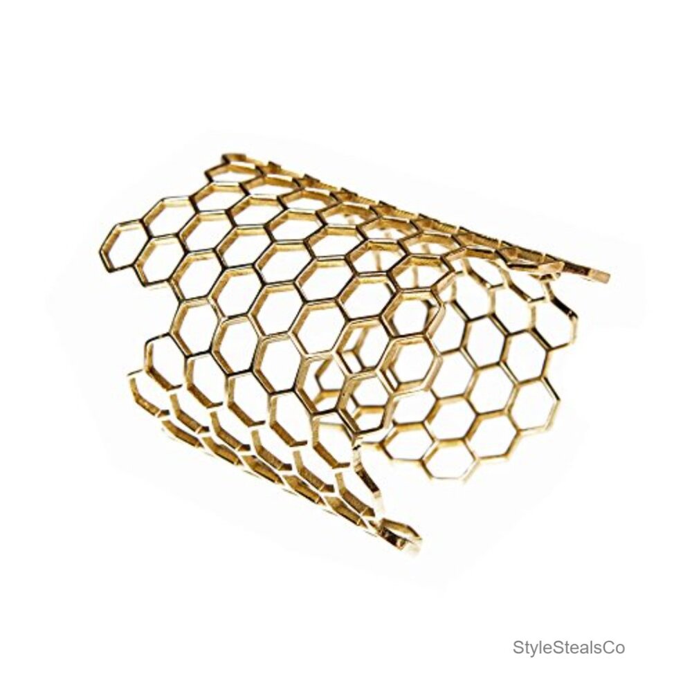 Adjustable Brass Cuff Bangle Bracelet Bohemian St… - image 2